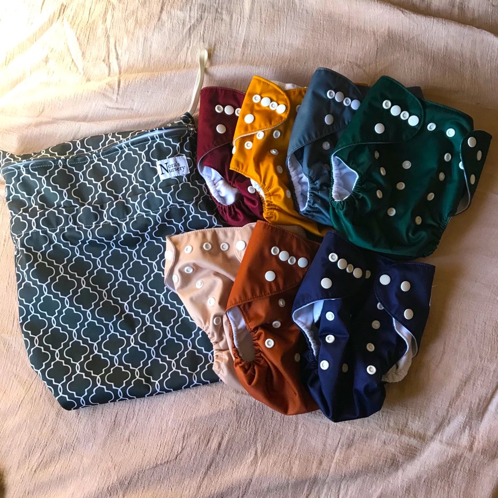 Nora’s Nursery Cloth Diaper set of 7